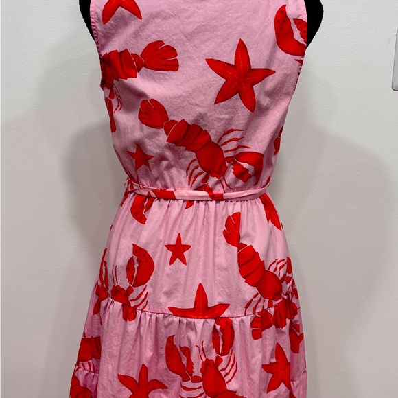 J CREW summer dress! Lobster nautical, size 4 pockets! Summer party beach - Picture 3 of 3